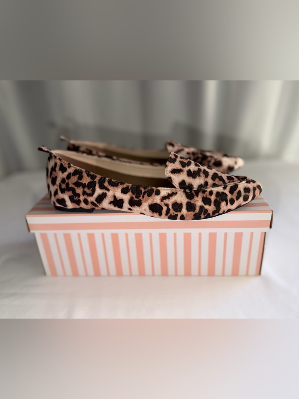Wild Diva Leopard Print Loafers in Tan and Black